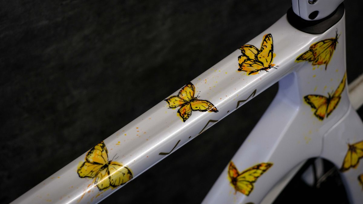 A custom white Factor Ostro VAM for Bradley Wiggins