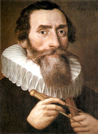 A 1610 portrait of Johannes Kepler by an unknown artist.