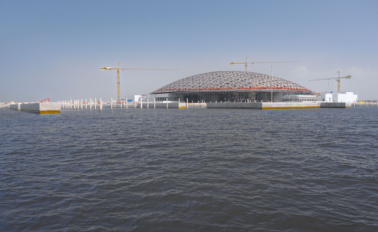 nearly completed Louvre Abu Dhabi