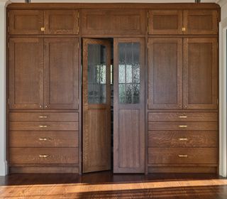 A fully fitted walk in closet