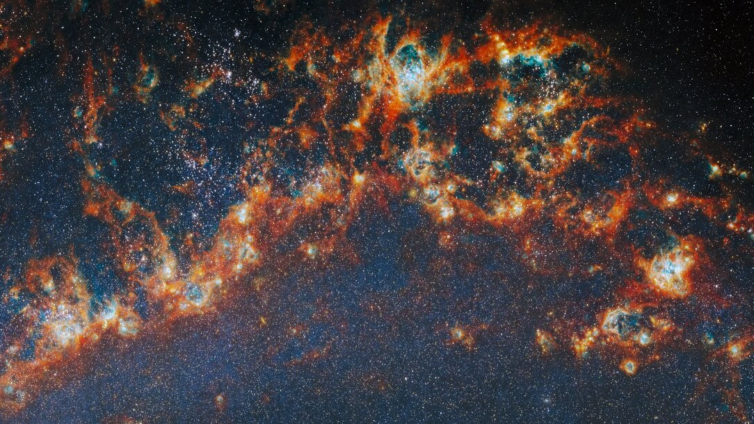 A spiral arm of the Whirlpool Galaxy