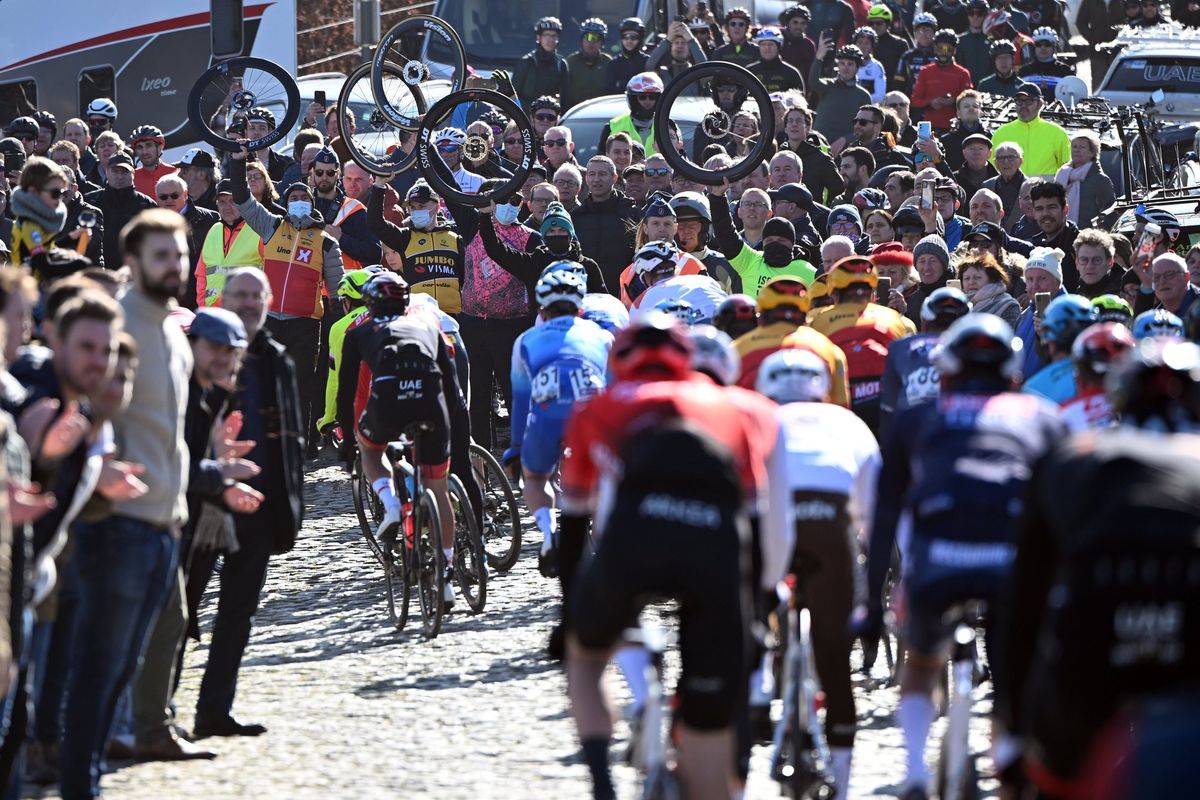 Omloop Het Nieuwsblad 2022 77th Edition Gent Ninove 2042 km 26022022 Scenery photo Vincent KalutPNSprintCyclingAgency2022