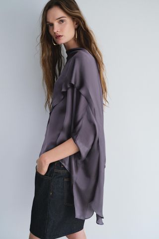 Zw Collection Flowing Asymmetric Cape