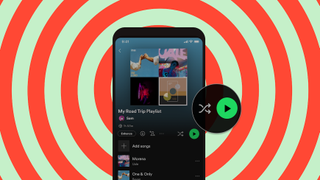 Spotify Play and Shuffle button