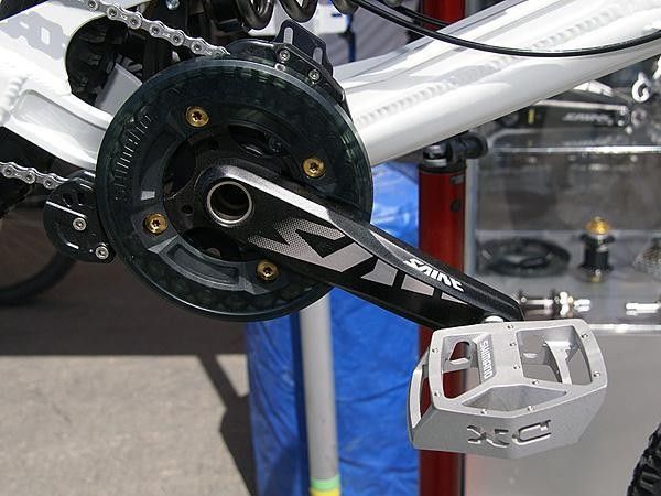 Shimano says the new Saint crankset is both lighter and even stiffer than the previous version.
