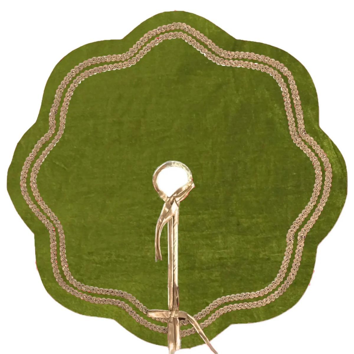 Green Christmas Tree Skirt