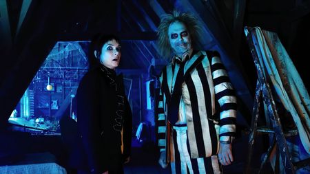 A scene from Beetlejuice Beetlejuice starring Michael Keaton