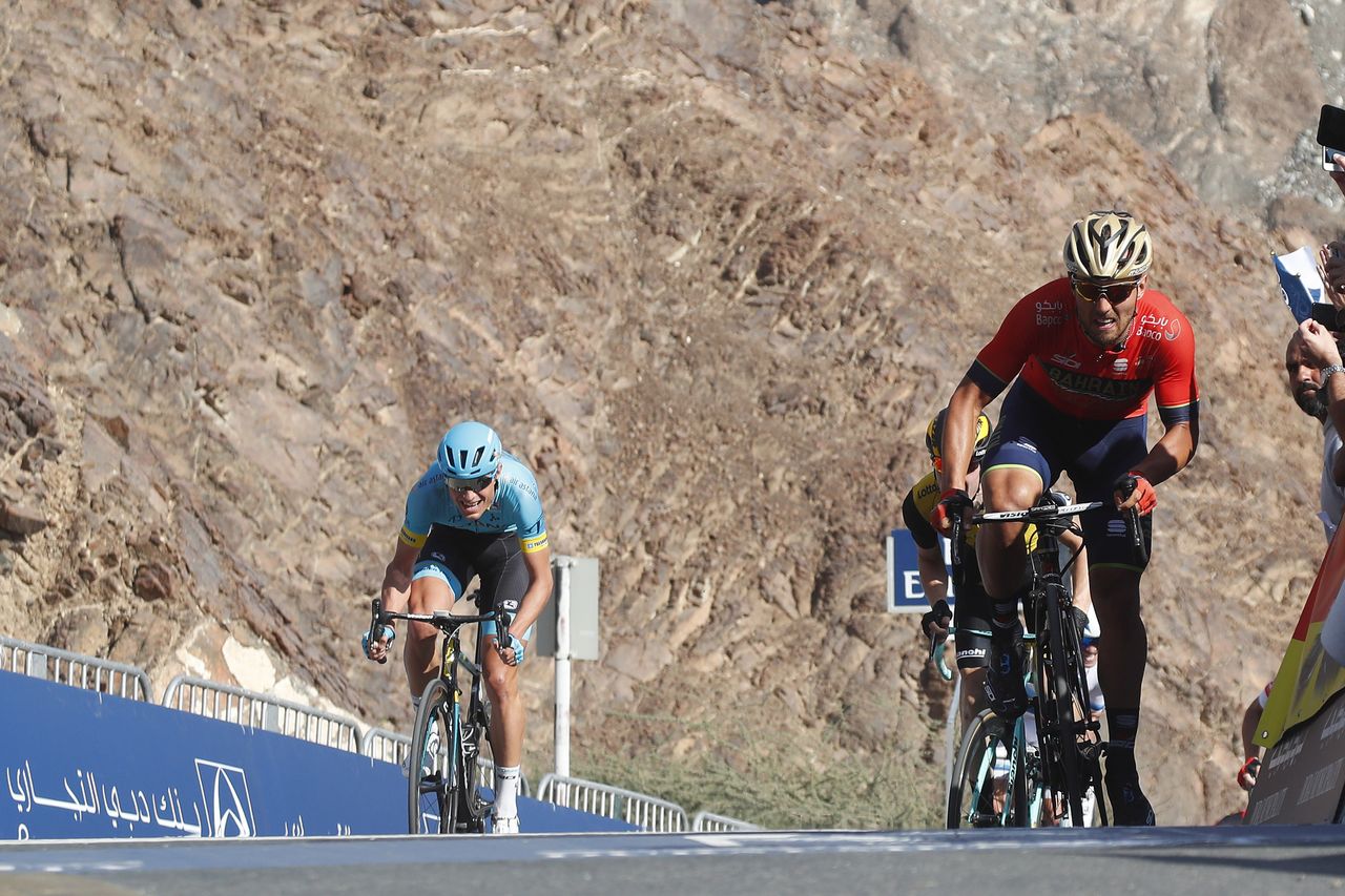 Sonny Colbrelli crests Hatta Dam