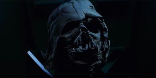 Darth Vader's broken helmet