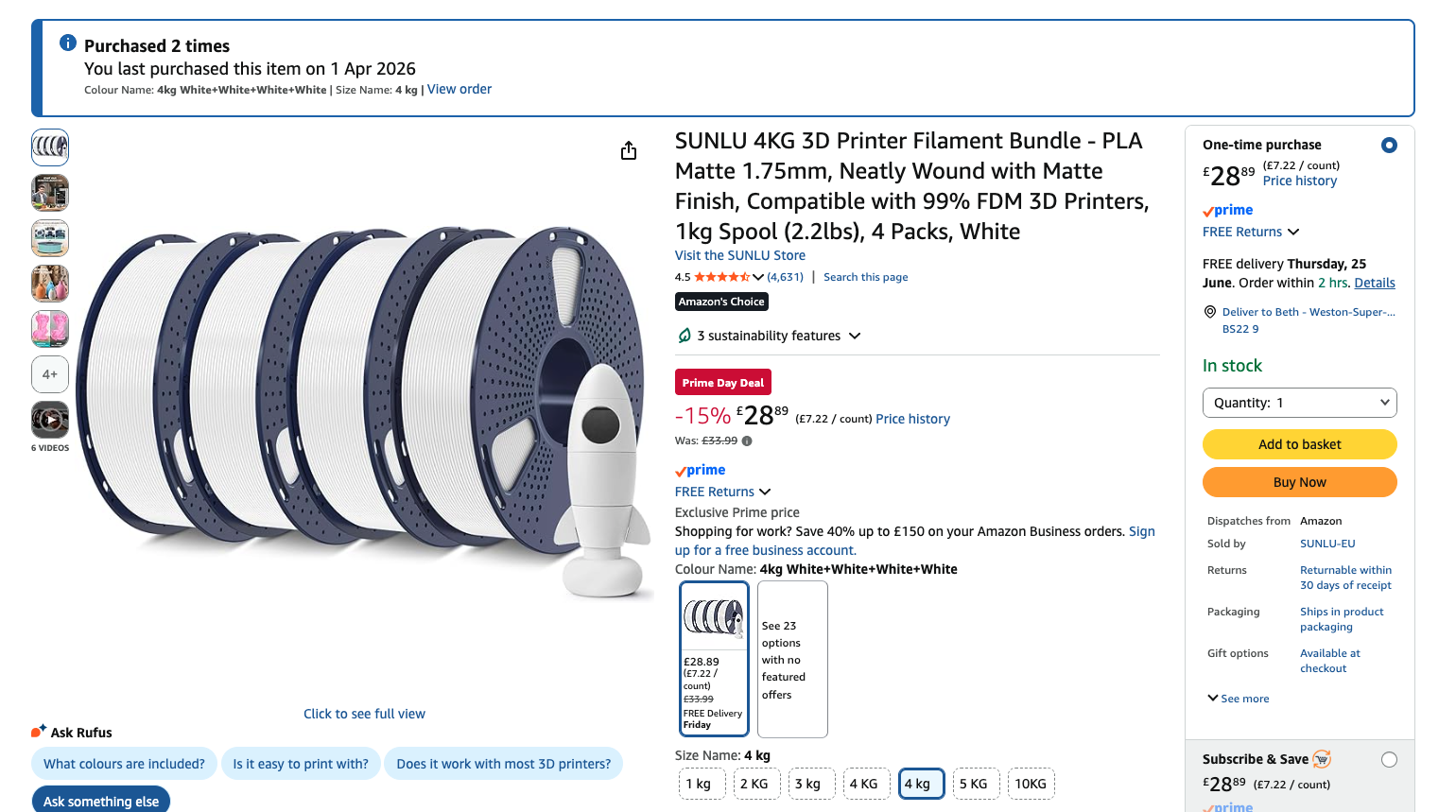 SUNLU PLA 3D printing Live blog