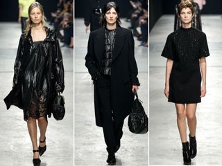 London Fashion Week trends: Black is the colour of the season.