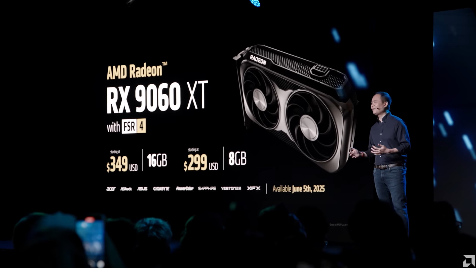 AMD Radeon RX 9060 XT announcement