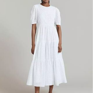 Ghost cotton white dress