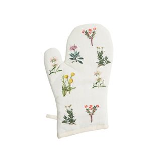 the six bells floral oven glove