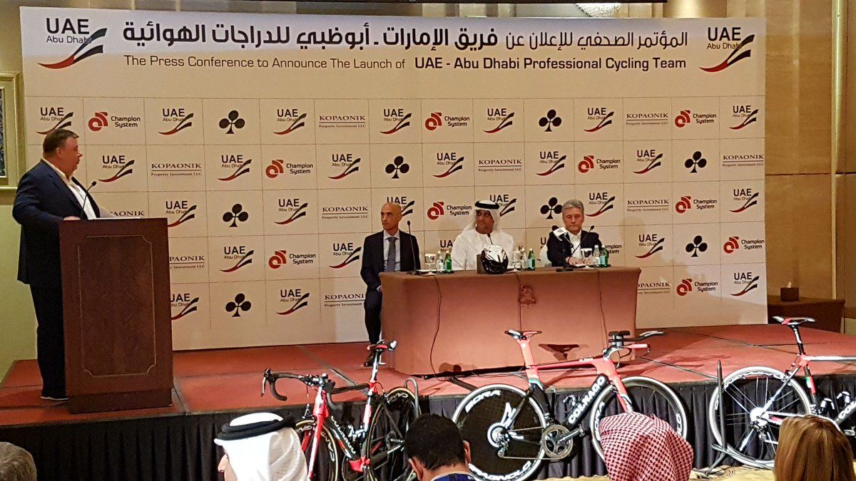 The UAE Abu Dhabi team was presented in Abu Dhabi