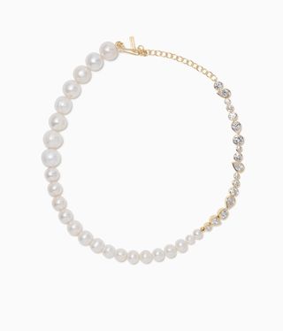 Pearl and diamond necklace from Completedworks bridal jewellery collection