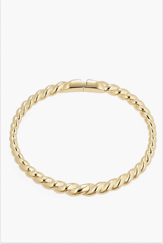 Golden Hour Twisted Chain Bangle