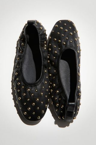 Studded Ballet Pumps