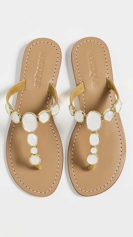 Mysterious decorative sandals