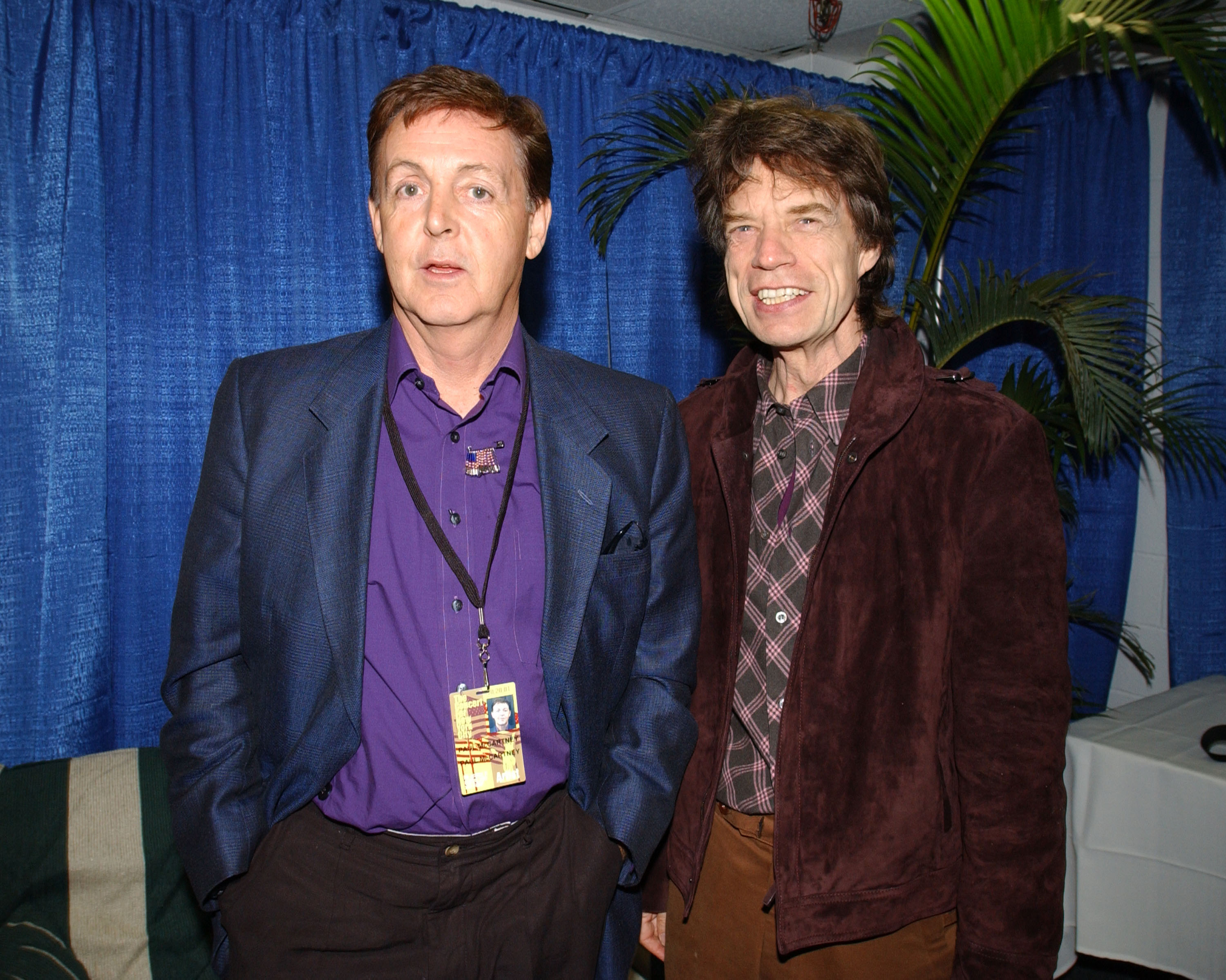 Paul McCartney (left) and Mick Jagger