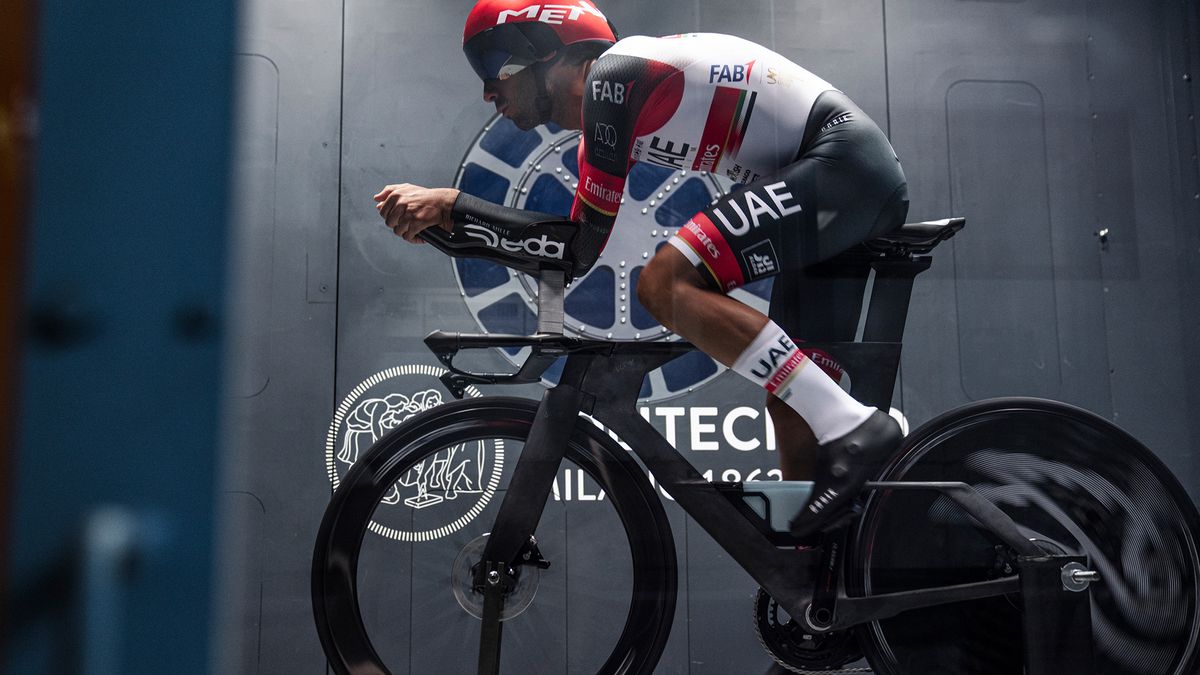 Colnago TT1 during wind tunnel testing