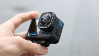 GoPro HERO13 Black action camera held in a hand