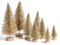 Set of gold mini trees, Amazon