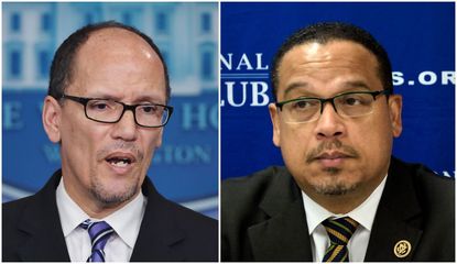 Former Labor Secretary Thomas Perez and Minnesota Democratic Congressman Keith Ellison