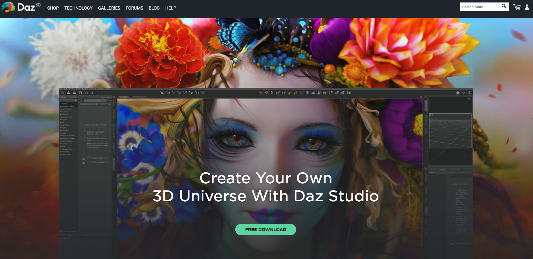 Best 3D modelling software: Daz 3D