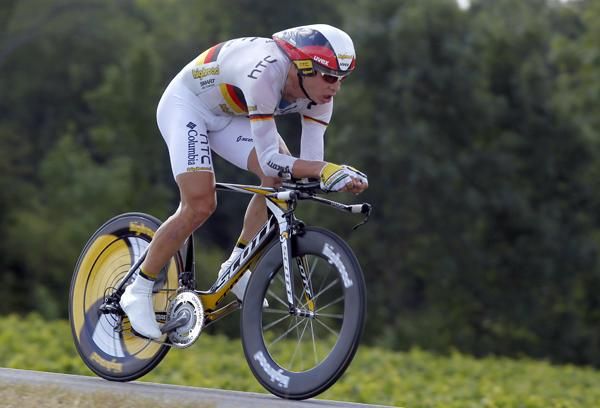 Tony Martin (HTC-Columbia) pushed Cancellara all the way