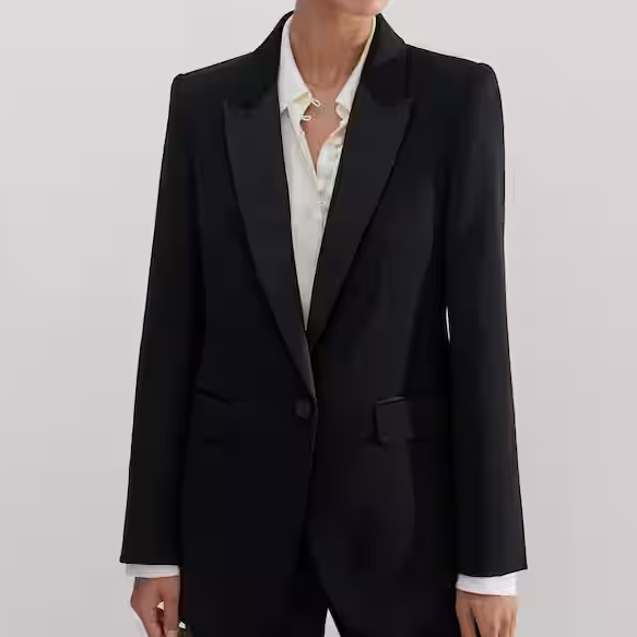 ME+EM Sharp Shoulder Tux Blazer
