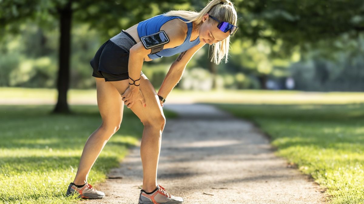 runner with sore leg muscle