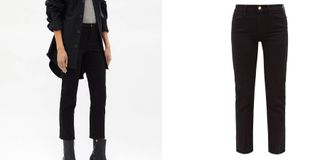 Frame Le High rise cropped straight-leg jeans