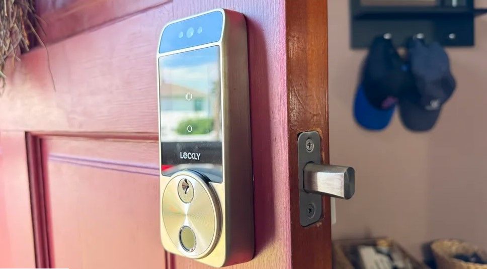 Lockly Visage Zeno Series Deadbolt Smart Lock with deadbolt extended