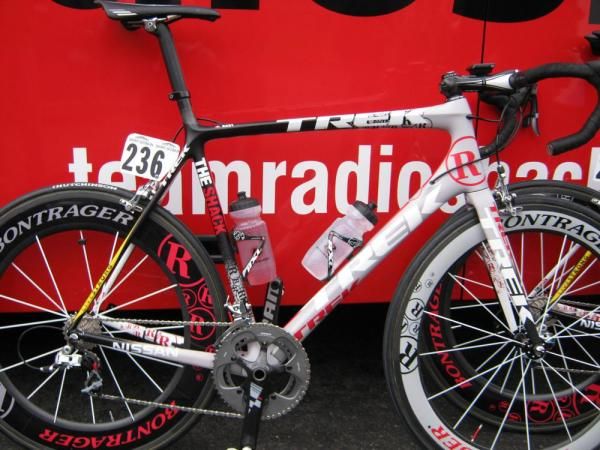 Plenty of saddle height for RadioShack's Gregory Rast
