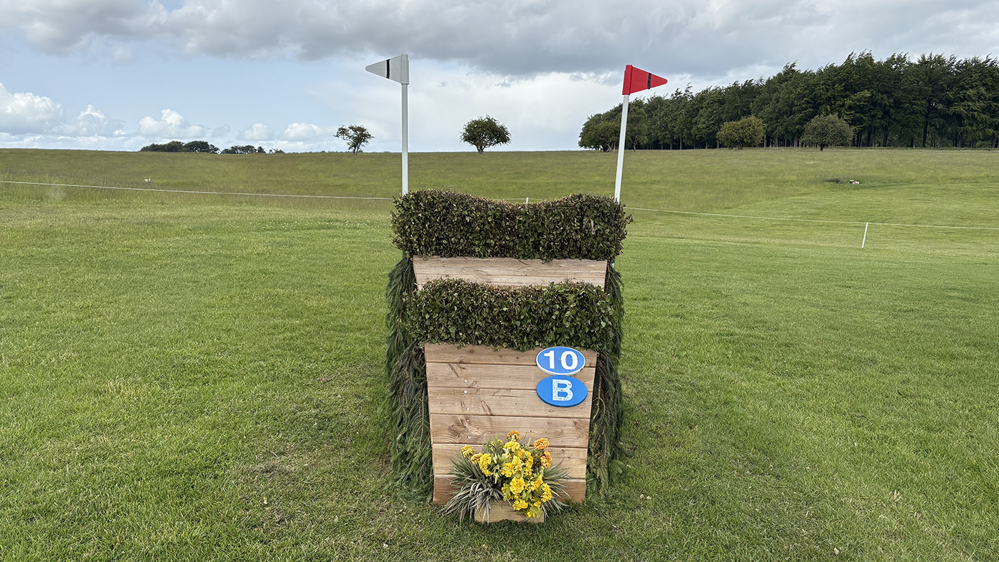 Bramham Horse Trials cross-country course 2025: fence 10b long route
