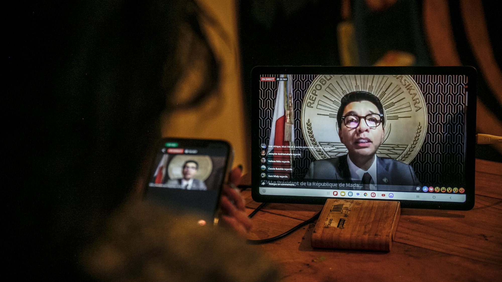 Madagascar President Andry Rajoelina addresses nation over Facebook