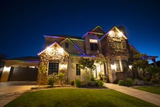 permanent house Christmas lights