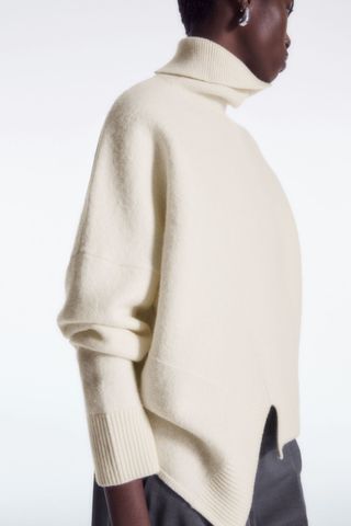 Asymmetric Merino Wool Jumper