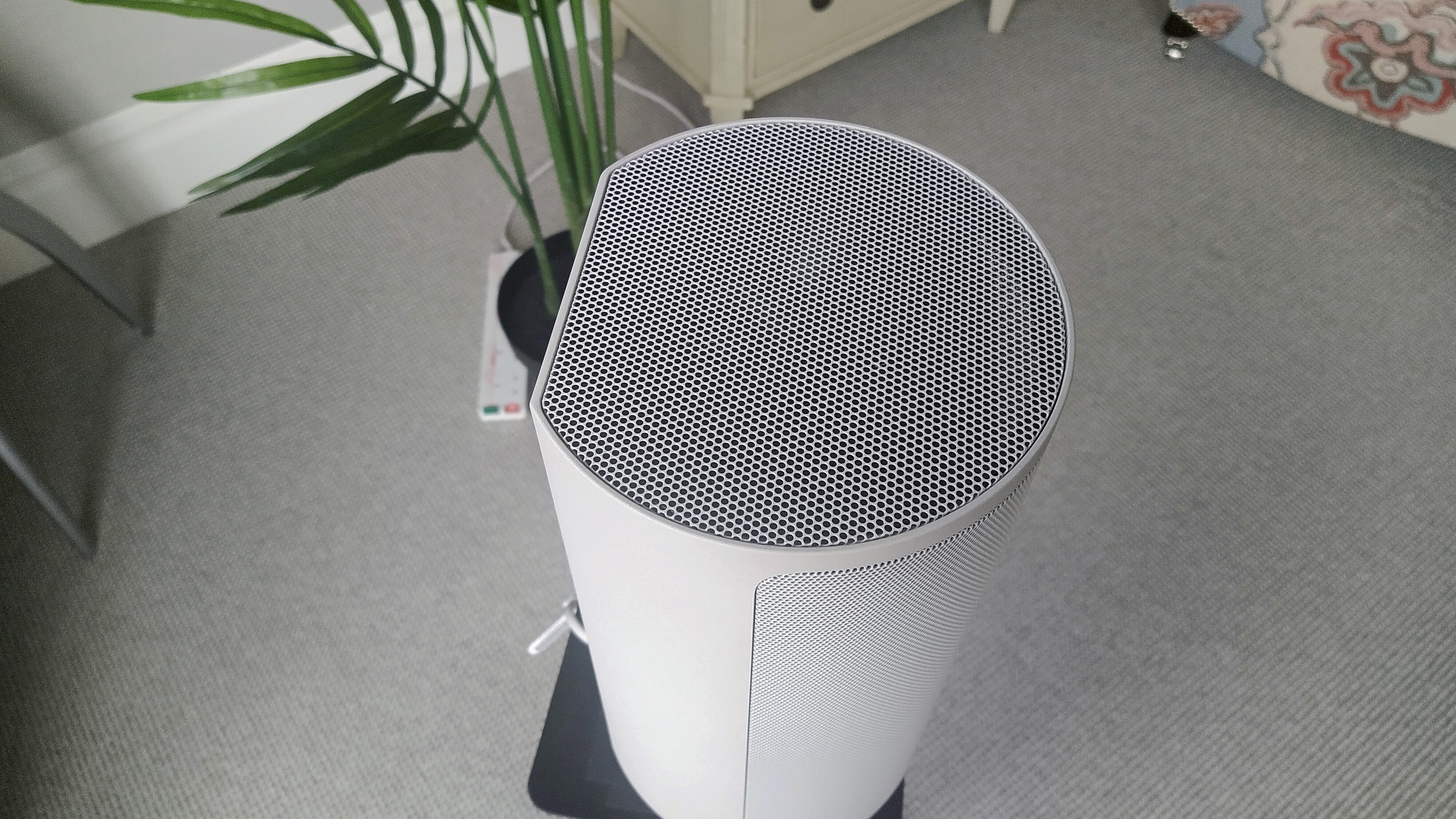 a closeup of a sony ht-a9 wireless speaker