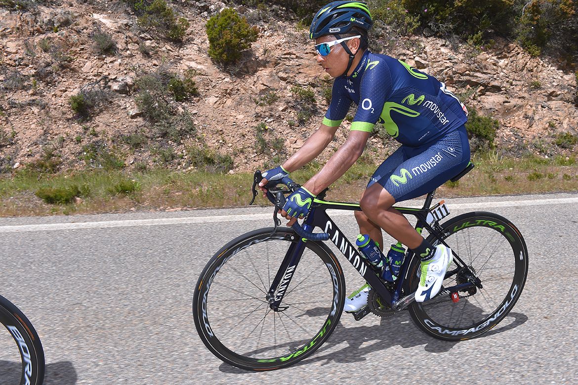 Nairo Quintana on stage 2 of the Giro d'Italia