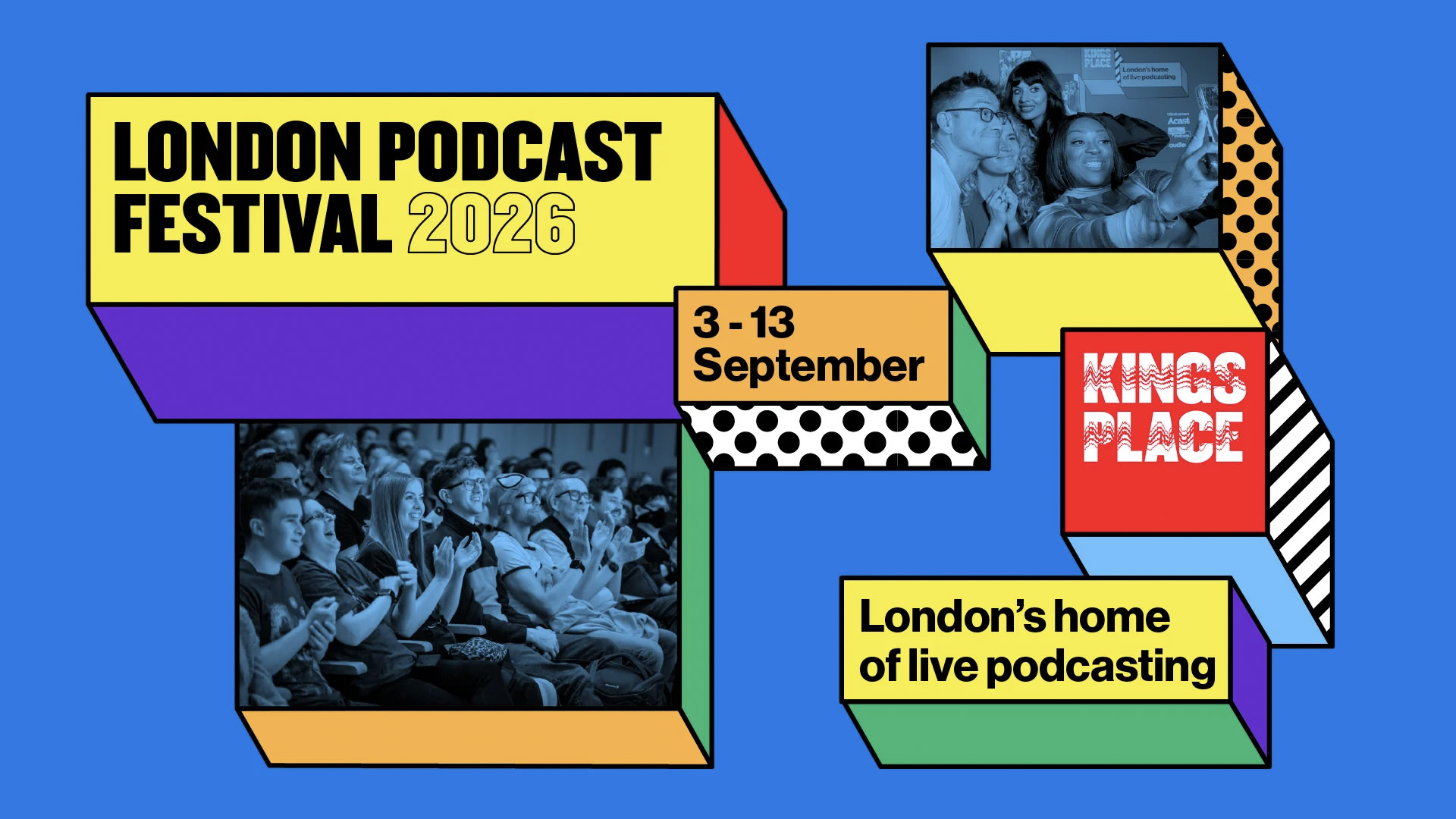 London Podcast Festival poster. 