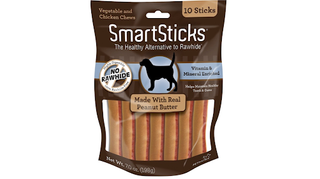 SmartBones SmartSticks Peanut Butter long lasting dog chews