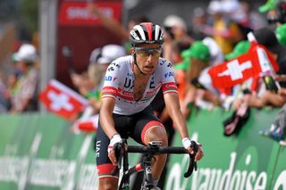 Fabio Aru finishes stage 6 at Tour de Suisse
