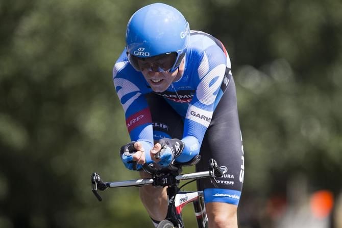 Rohan Dennis didn't dissapoint either with a strong ride for the silver.