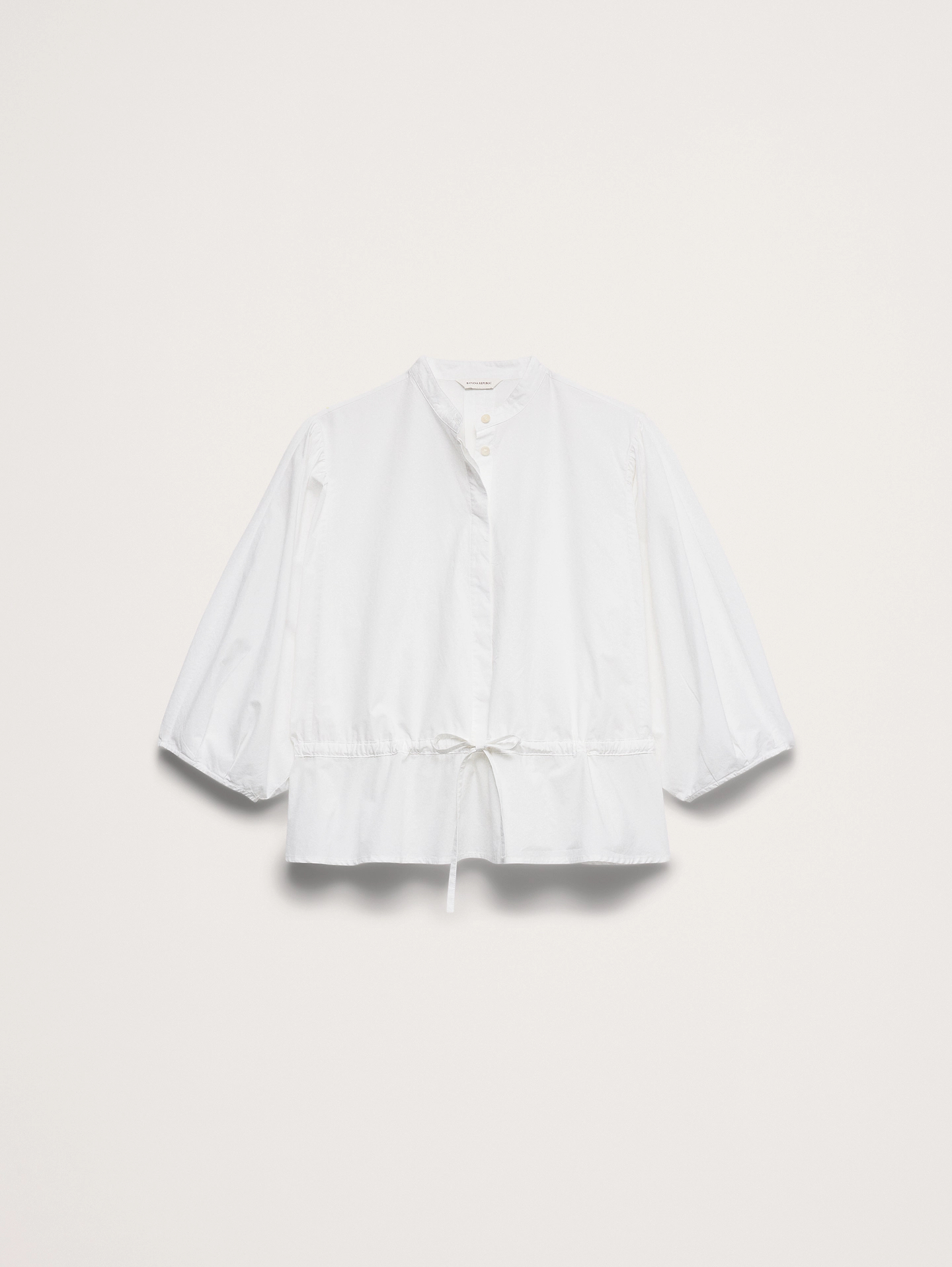 Banana Republic, Cotton Poplin Tie-Waist Top