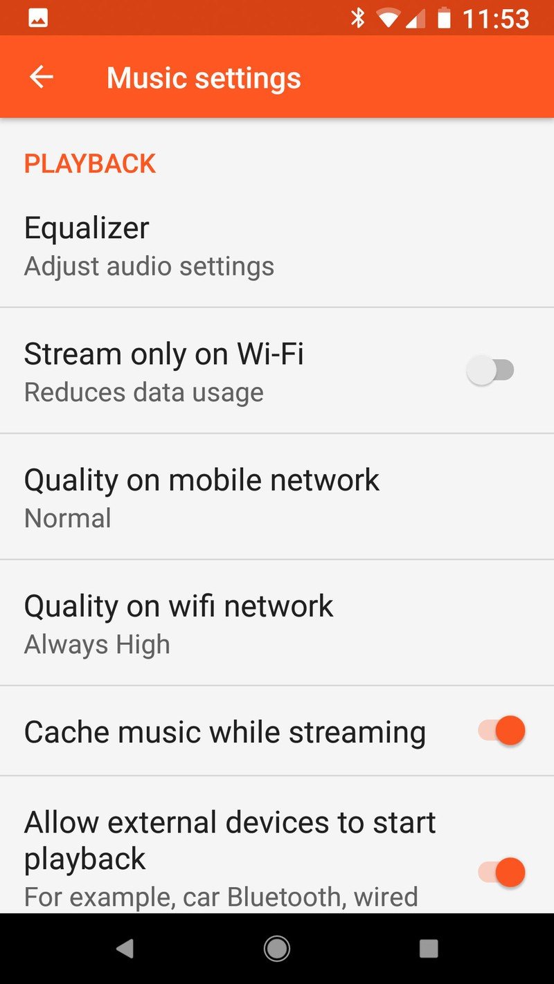 Cache music while streaming