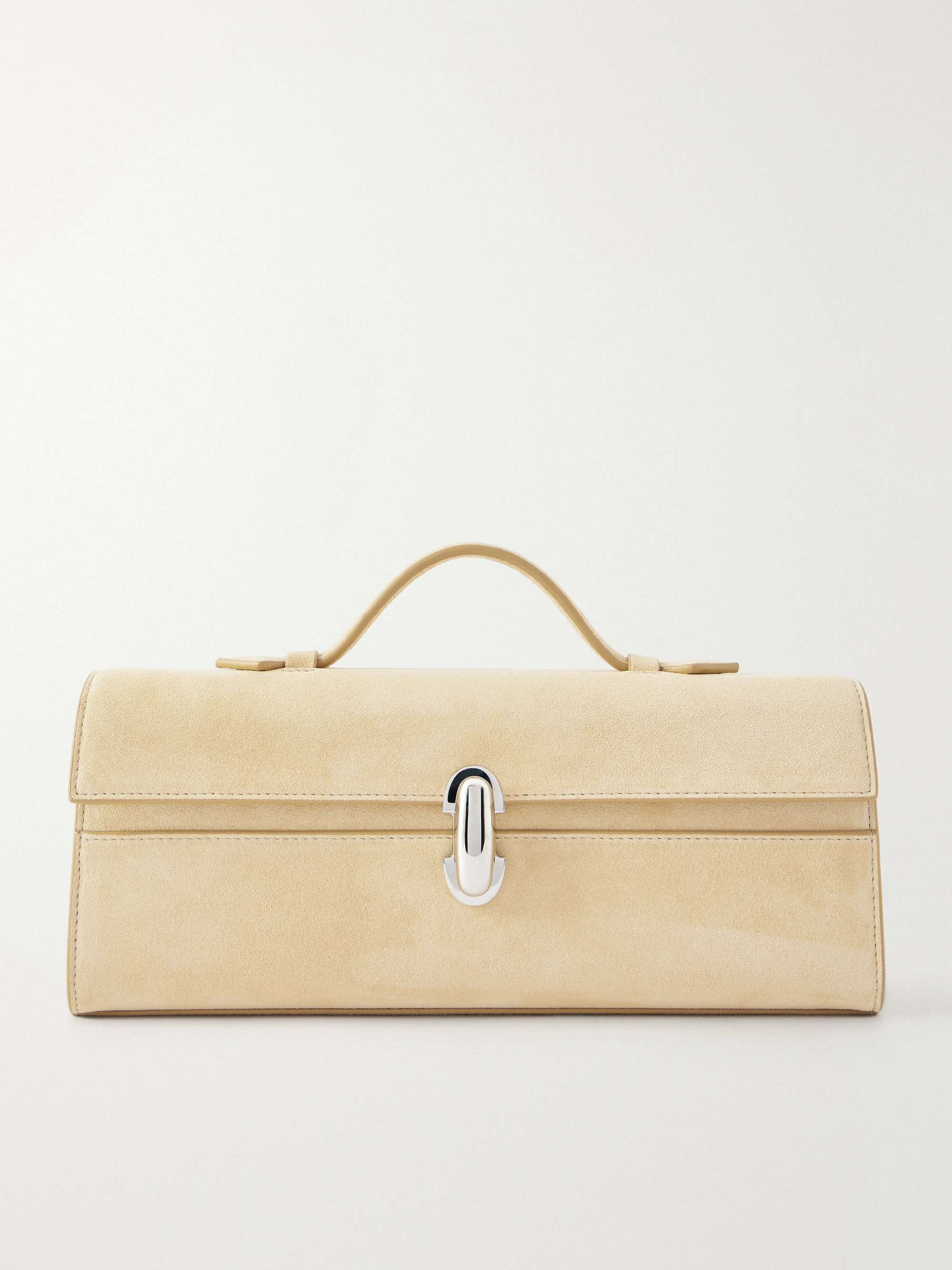 Slim Symmetry Suede Tote