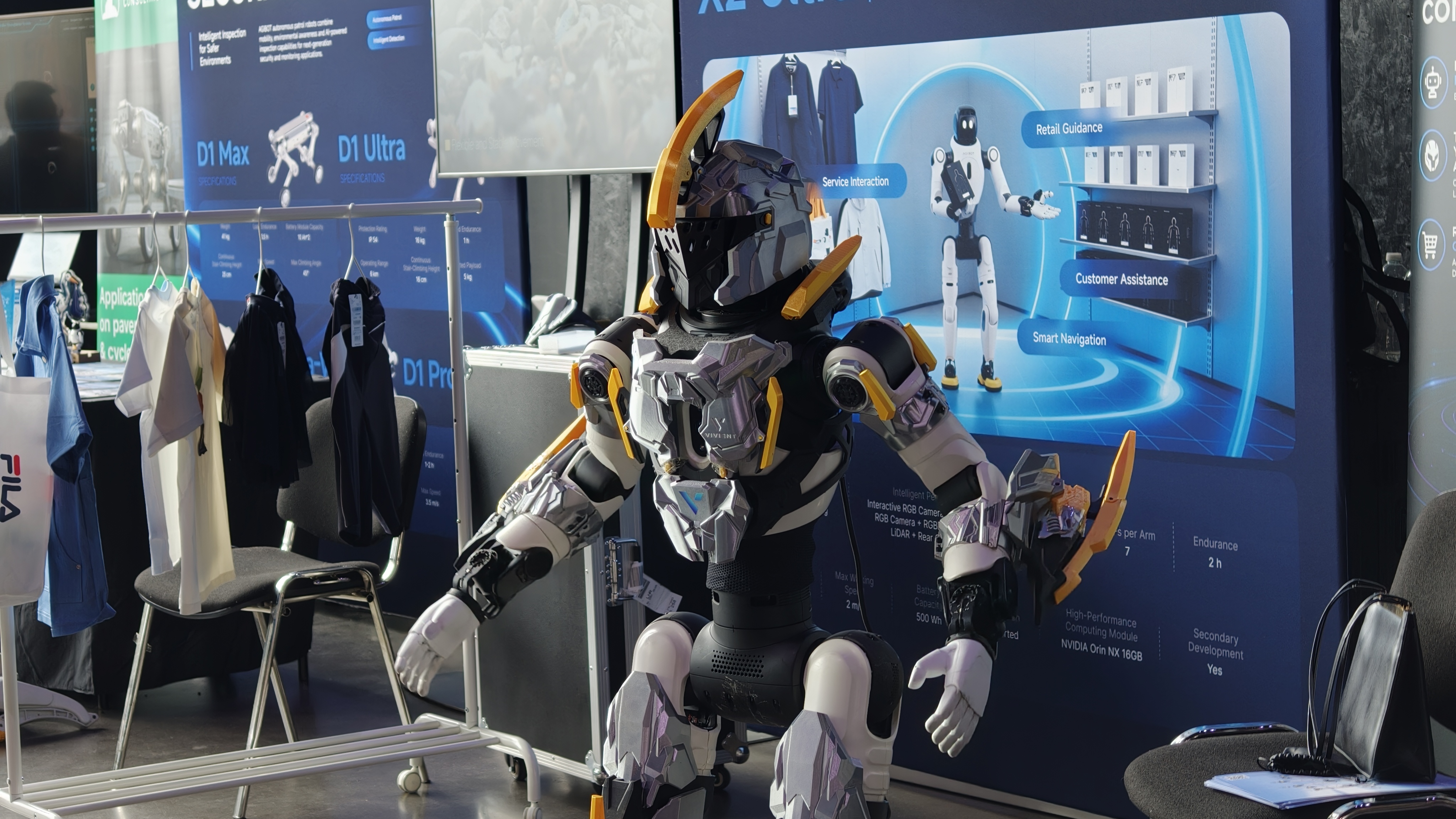 AGIBOT X2 in a Gundam-style outfit