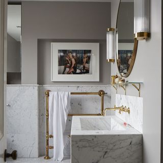 bathroom with marble basin
